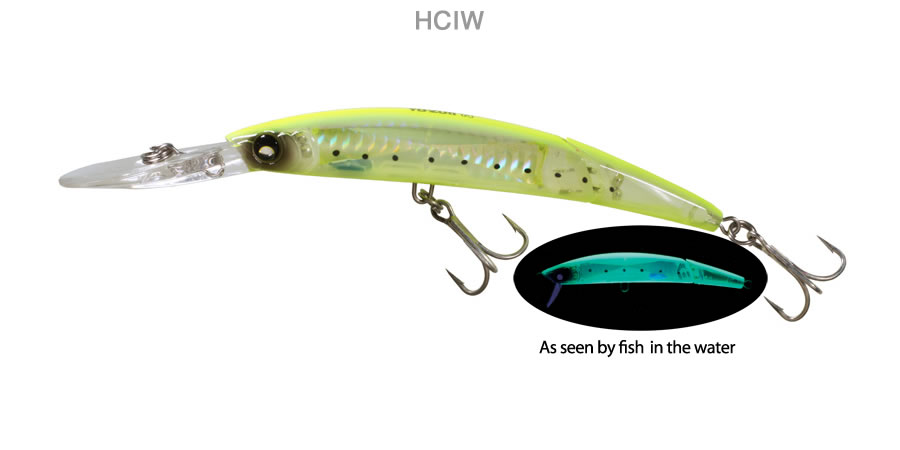 YO-ZURI  F1052-HCIW CRYSTAL 3D MINNOW DDJ 130mm